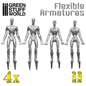 Green Stuff World Flexible Armatures in 28 mm 