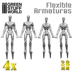 Green Stuff World Baza do figurek FLEXIBLE ARMATURES 28MM