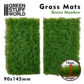 Green Stuff World Grass Mat Cutouts - Green Meadow