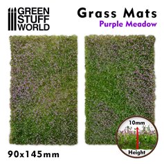 Green Stuff World Mata trawiasta GRASS MAT CUTOUTS - PURPLE MEADOW