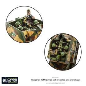 Bolt Action Hungarian 40M Nimrod SPAA Gun 