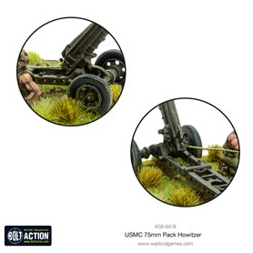 Bolt Action USMC 75mm pack howitzer light artillery 
