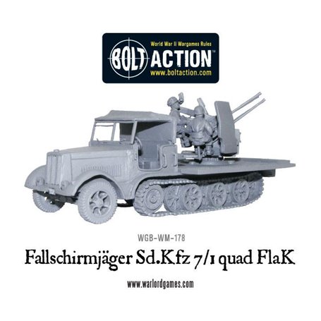 Bolt Action Fallschirmjager Sd.Kfz 7/1 quad FlaK 