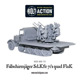 Bolt Action Fallschirmjager Sd.Kfz 7/1 quad FlaK 