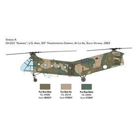 Italeri 1:48 H-21C Flying Banana Gunship
