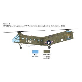 Italeri 1:48 H-21C Flying Banana Gunship