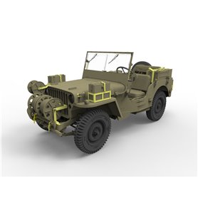 Bronco CB35218 British Recce and Signals Light Truck (2 kits) with Crews (5 figures)