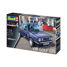 Revell 1:24 Volkswagen Golf GTI - BUILDERS CHOICE - MODEL SET - z farbami