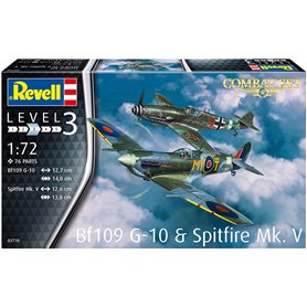 Revell 63710 Model Set Bf109G-10 & Spitfire Mk.V