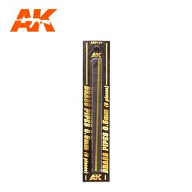 AK Interactive 9104 Rurki z mosiądzu BRASS PIPES 0.5mm - 5szt.