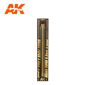 AK Interactive 9121 Rurki z mosiądzu BRASS PIPES 2.6mm - 2szt.