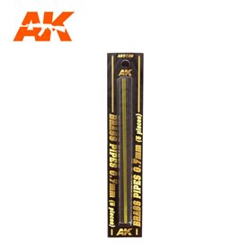 AK Interactive 9106 Rurki z mosiądzu BRASS PIPES 0.7mm - 5szt.