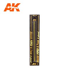 AK Interactive 9106 Rurki z mosiądzu BRASS PIPES 0.7mm - 5szt.