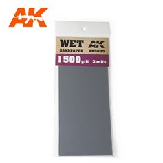 AK Interactive 9035 Wodny papier ścierny WET SANDPAPER - 2000 - 3szt.