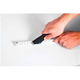 Metallic Multi Scale Triangular Ruler