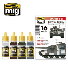 Ammo of MIG Zestaw farb British Berlin Camouflage Colors 1988-