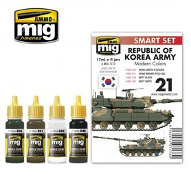 Ammo of MIG Zestaw farb Republic of Korea Army Modern Colors Set