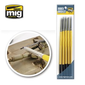 Ammo of MIG Zestaw RUBBER BRUSH SET