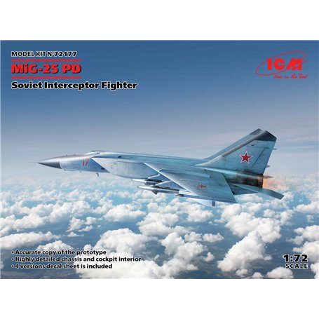 ICM 72177- MiG-25 PD, Soviet Interceptor Fighter