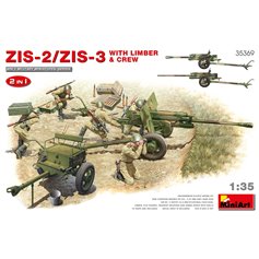 Mini Art 1:35 ZIS-2/ZIS-3 - WITH LIMBER AND CREW - 2IN1 