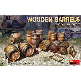 Mini Art 35630 Wooden Barrels Medium Size