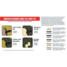 Hataka AS112 Modern Ukrainian Army AFV paint set