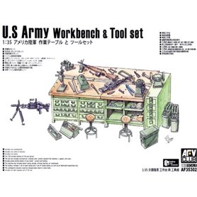 AFV Club AF35302 U.S. Army Workbench & Tool set
