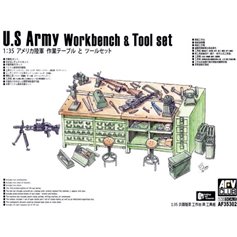 AFV Club 1:35 US ARMY WORKBENCH AND TOOL SET 
