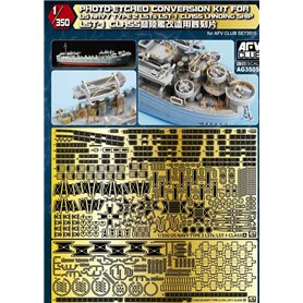 AFV Club AG35050 Photo-Etched Conversion Kit for US Navy Type 2 LSTs LST-1 Class Landing Ship