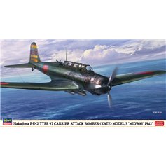 Hasegawa 1:48 Nakajima B5N2 Type 97 Kate - CARRIER ATTACK BOMBER - MIDWAY 1942 