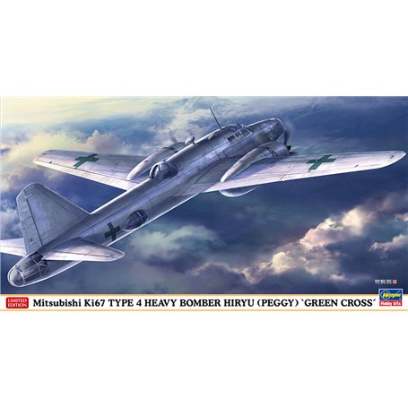 Hasegawa 02352 Mitsubishi Ki67 Type 4 Heavy Bomber Hiryu (Peggy) `Green Crosses`