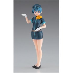 Hasegawa SP465-52265 Egg Girls Collection 12 Sara Mayuki (CA) w/Airliner 1:20 Figure & Egg Plane
