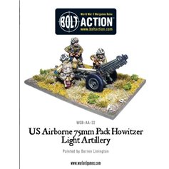 Bolt Action US Airborne 75mm Pack Howitzer & Crew