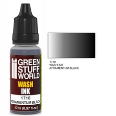 Green Stuff World WASH INK - ATRAMENTUM BLACK - 17ml