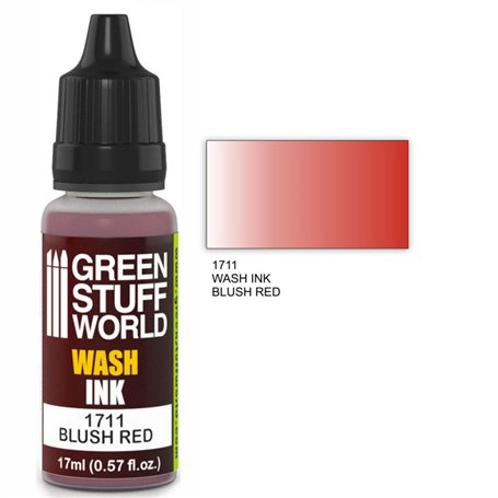 Green Stuff World Wash Ink BLUSH RED 17ml