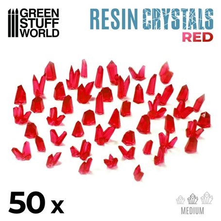 Green Stuff World Medium RED Crystals Resin Set