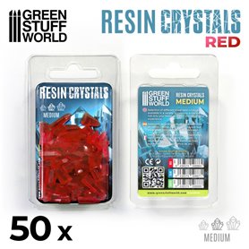 Green Stuff World MEDIUM RED CRYSTALS RESIN SET
