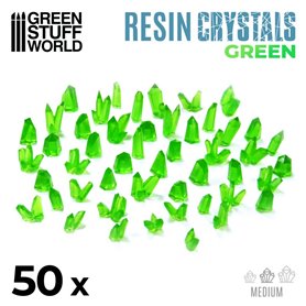 Green Stuff World MEDIUM GREEN CRYSTALS RESIN SET
