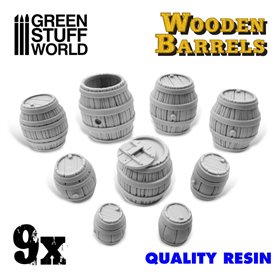 Green Stuff World Wooden Barrels Resin set