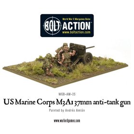Bolt Action USMC M3A1 37mm anti-tank gun
