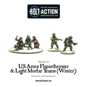 Bolt Action US Army Flamethrower & Light Mortar teams (Winter)