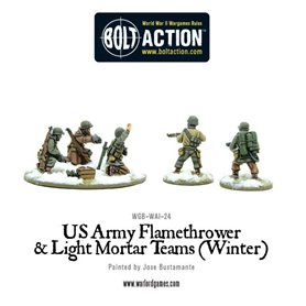 Bolt Action US Army Flamethrower & Light Mortar teams (Winter)