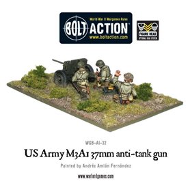 Bolt Action US Army M3A1 37mm anti-tank gun