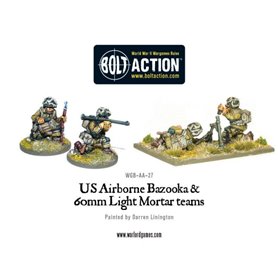 Bolt Action US Airborne Bazooka and 60mm light mortar teams