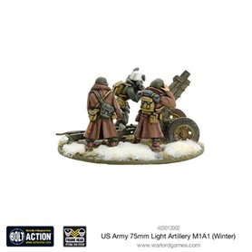 Bolt Action US Army 75mm Light Artillery M1A1 (Winter)