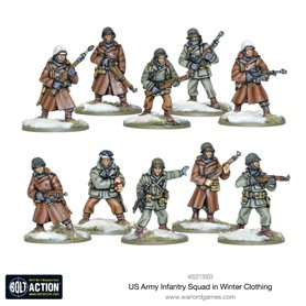 Bolt Action US Army Infantry Squad in Winter Clothing
