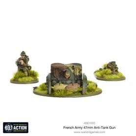 Bolt Action French Army 47mm medium anti-tank gun