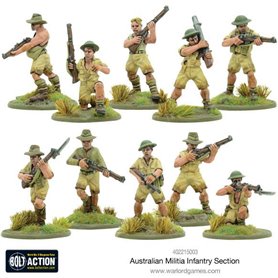 Bolt Action Australian militia infantry section (Pacific)