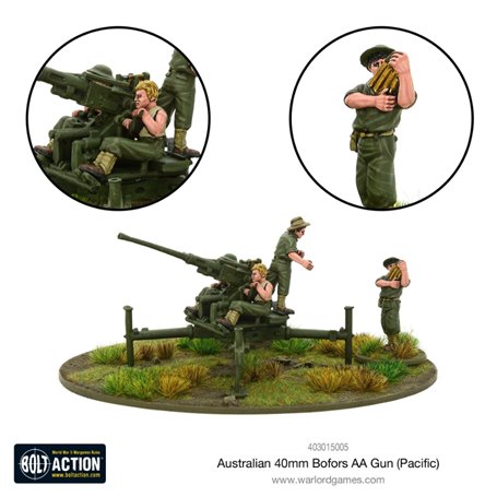 Bolt Action Australian 40mm Bofors AA gun (Pacific)