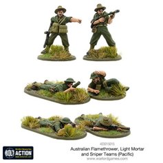Bolt Action Australian flamethrower, light mortar and sniper teams